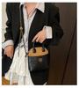 European & American 2025 Retro Suede Color Block Chain Shoulder & Crossbody Handbag