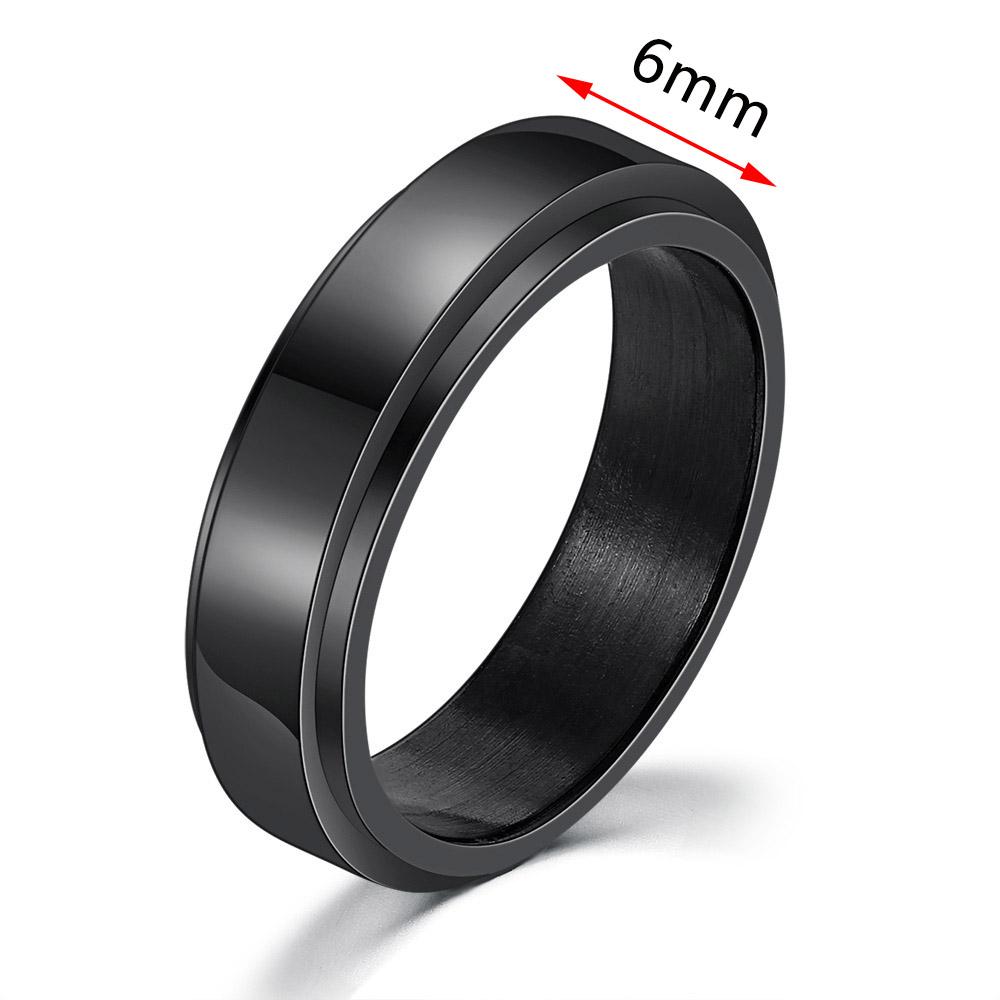 Anxiety Ring Figet Spinner Rings For Women & Men Stainless Steel Rotate Freely Spinning Anti Stress Accessories Jewelry Gifts