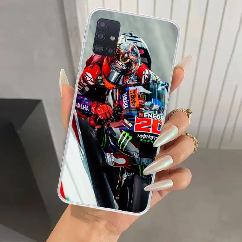 Fabio Quartararo Moto Nr. 20 Handyhülle für Samsung Galaxy A52 A32 A22 A12 A02S A50S A30S A10S Note 20 Ultra 10 Plus S10 A31 A20