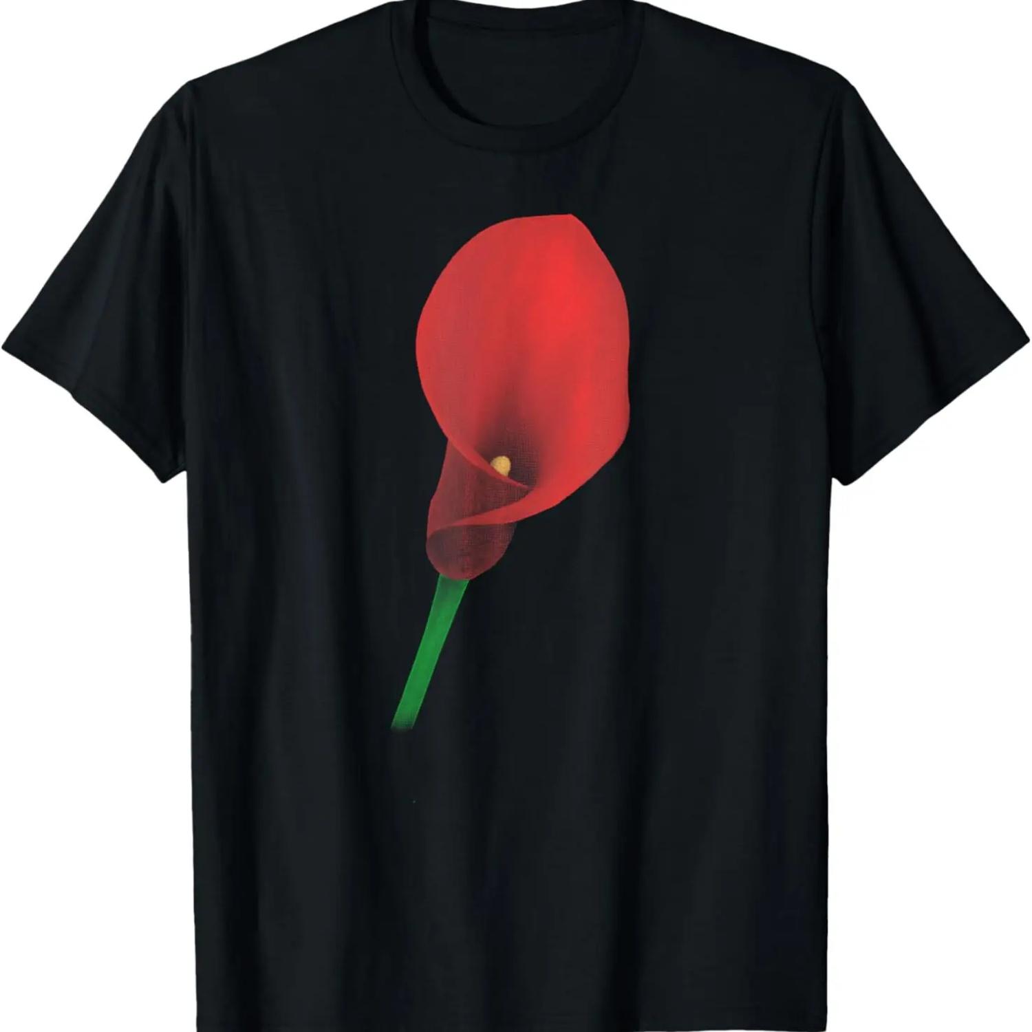 

Red Calla Lily Artwork T-Shirt S чёрный