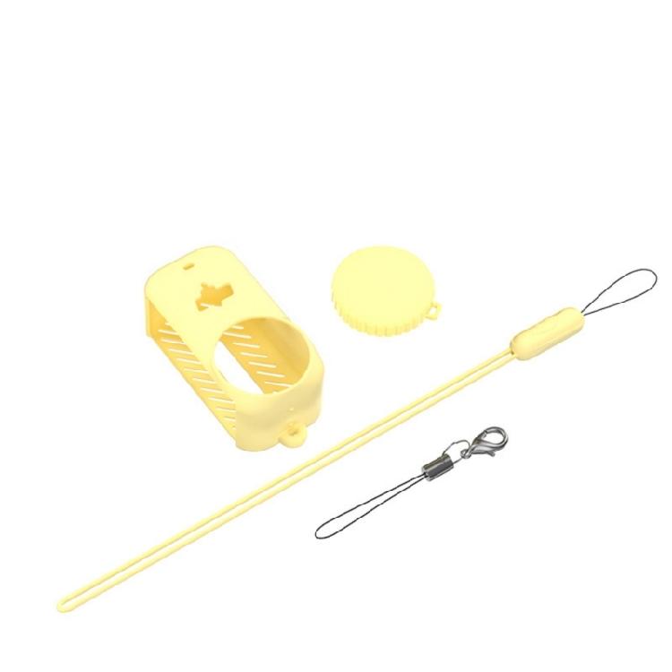 

Silicone Shock Absorbing Case with Lens Cover for Mini Cameras AntiFall Protections with Lanyard Easy Carry