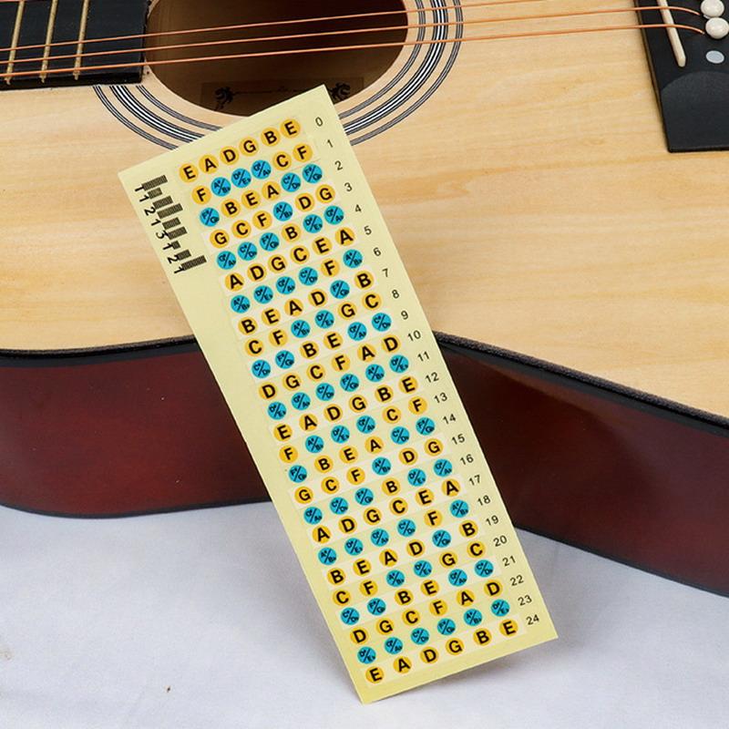 1/3/5Pcs Guitar Fretboard Notes Map Labels Stickers Fingerboard Fret Decals For Acoustic Electric Guitarra Accessories
