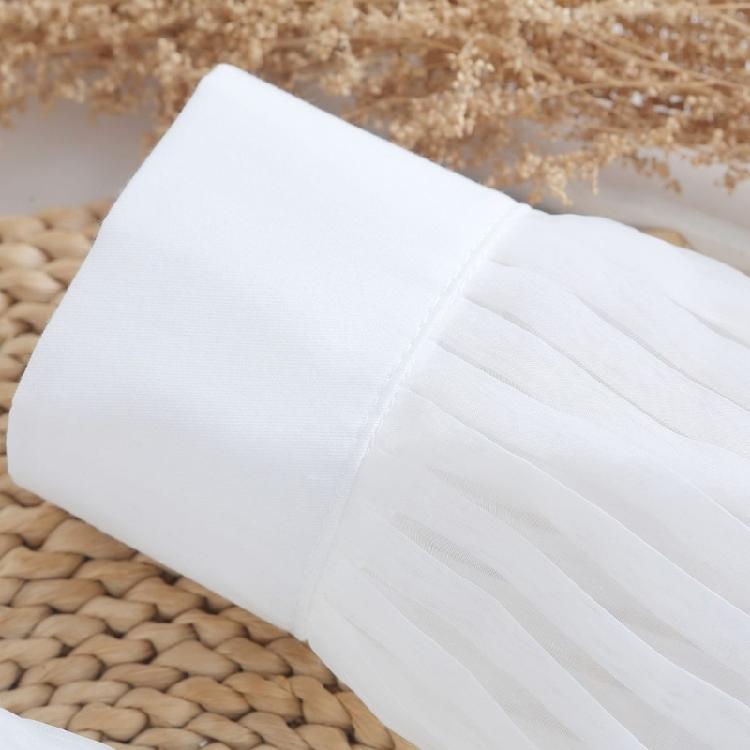 Beliebte Plissee-Ärmelmanschetten Abnehmbare Ärmel für formelles Outfit Arm-Accessoire Armschmuck für Damen Kleider-Upgrades