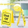 3D Office Prank Ornament - Acrylic Desktop Stand for Colleague Practical Jokes Humorous Workplace Gifts and Funny Desk Decor