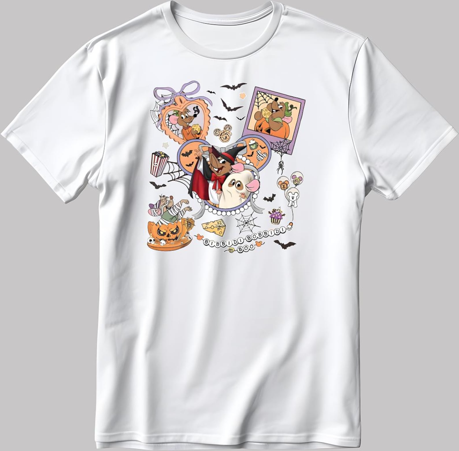 Halloween Mice T-Shirt, Spooky Season Graphic Tee DE619 M