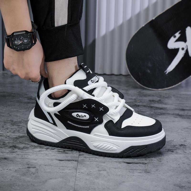 Spring new casual board shoes student comfortable sports shoes platform heightening bread shoes 39