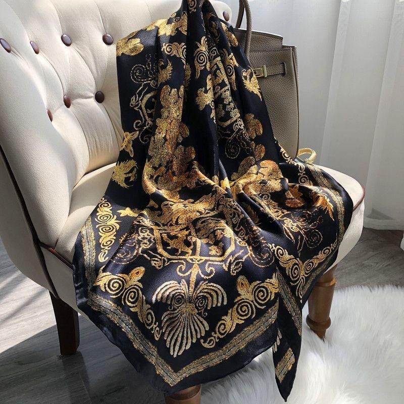New Style of Beautiful Brocade Scarf for Women's Spring and Autumn Style Fashionable Korean Style with Versatile Style Hangzhou Silk Scarf Shawl