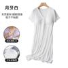 Nursing Nightgown with Built in Bra Lightweight Postpartum Loungewear Maternity Pajama Mid Length Dress Nursing Wear