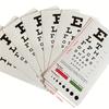 1 Stück Taschen-Sehtafel, doppelseitiges Papier mit Farbbalken, tragbare Visustafel für Optiker & Augenkliniken,