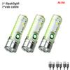 White laser long-range strong light XPG focusing flashlight Type-C charging with strong magnetic pen clip fluorescent k