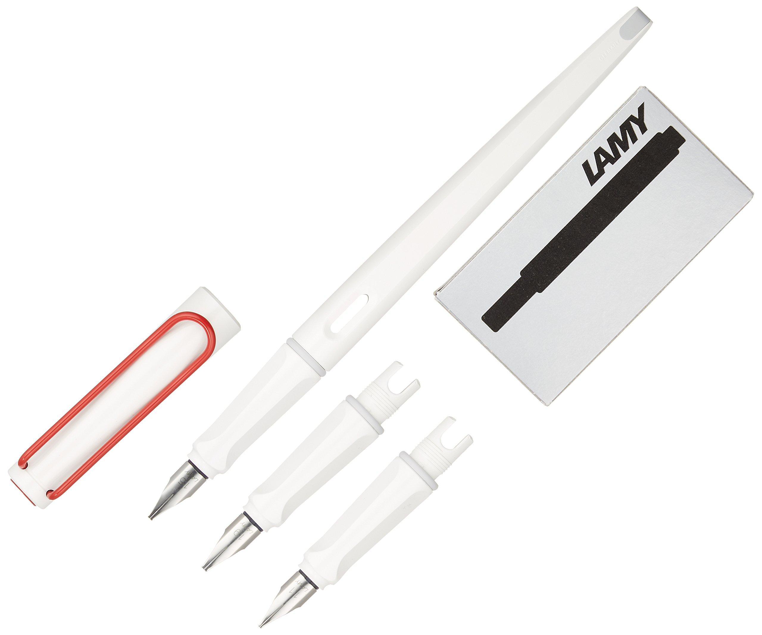 

LAMY Fountain Pen Calligraphy Joy Set White Red Clip L15SETW