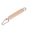 Tricep Rope Handle Wooden Double Ring Lat Pull Down Machine Handle Attachments for Workouts Home