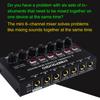 Mini 6-Channel Stereo Audio Mixer Musical Instrument Mixer Electric Wind/Electric Guitar/Electronic
