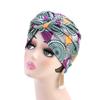 Damen Afrikanischer Druck Turban Hut Scrunchies Knoten Kopftuch Stretch Bandanas Party Kopfbedeckung Damen Kopftuch Haaraccessoires