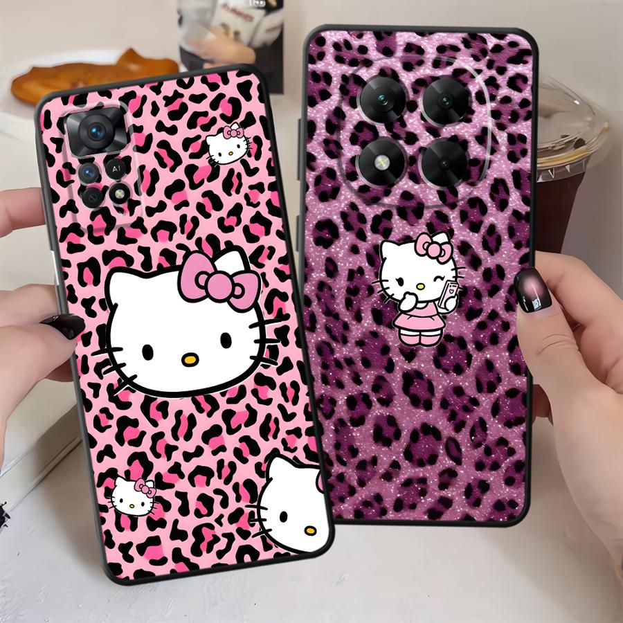 Leopard Hello K-Kittys Phone Cover Case for Xiaomi Redmi Note 14 12S A4 A5 10 12 11 Pro 11S 14C 13 Pro Plus A1 A2 A3 K40 K80 12C