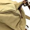 PRADA Logo Plate W Pocket Backpack Backpack Nylon Brown/SilverHardware