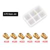 NIBBI 6/10 Pcs Motorcycle PE Carburetor Main Jets M5 M6 Injector Nozzle Jets Set for Yamaha Honda Motocross Accessories