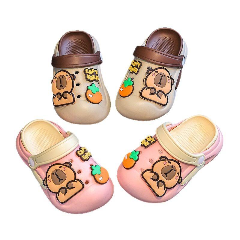 Kapibara children's clogs for boys, new summer indoor sandals for toddlers and girls