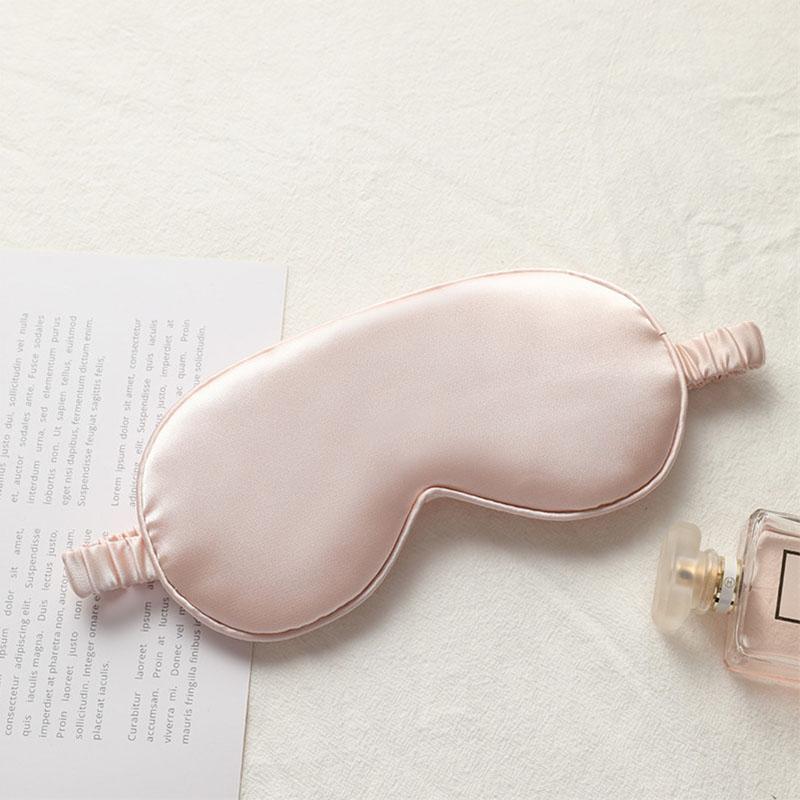 Shield Light Blindfolds Sleeping Eyepatch Double-Side Shading EyeShade Eye Mask Pure Silk