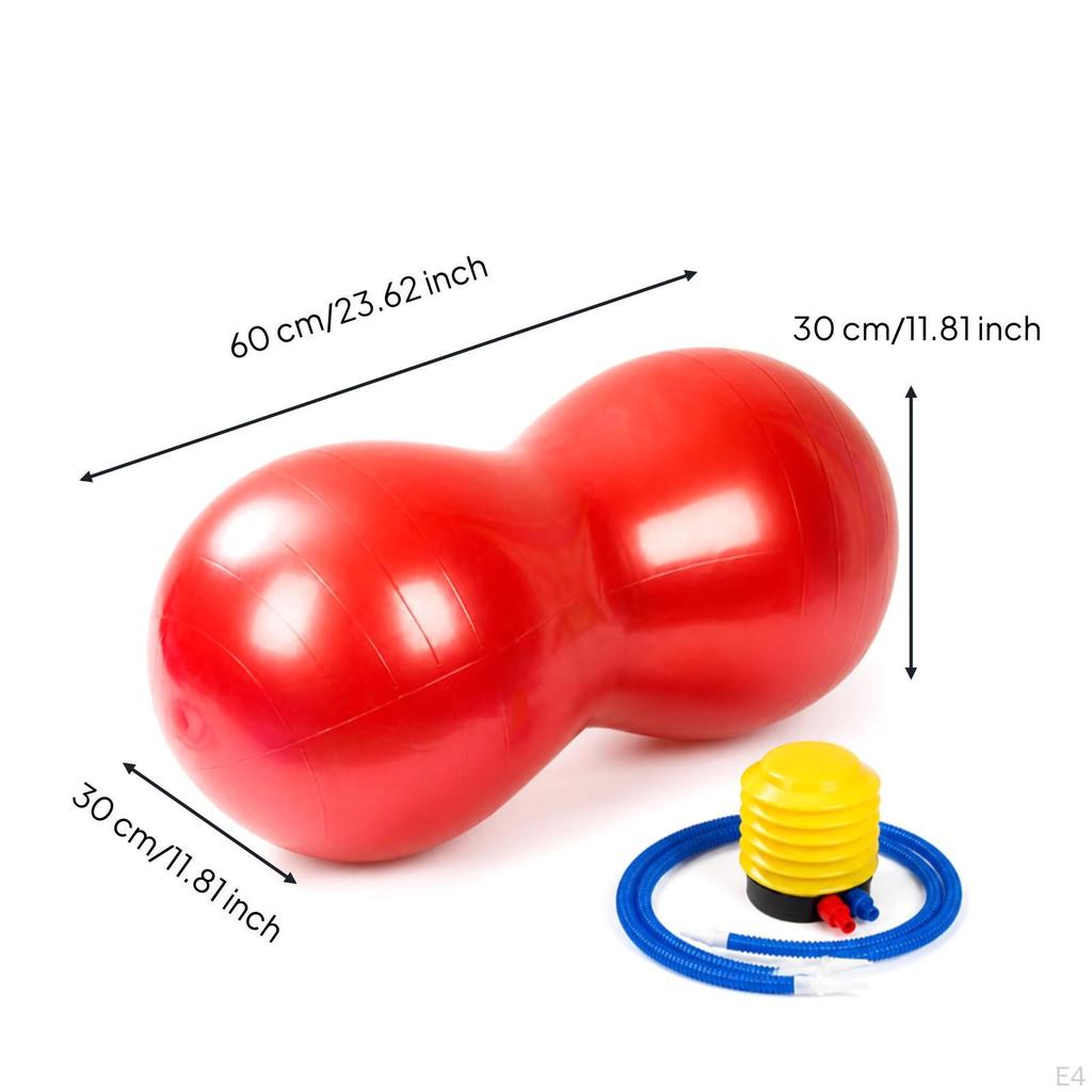Peanut Ball with Pump Inflatable Sensory for Kids, Children, Balance Training Active