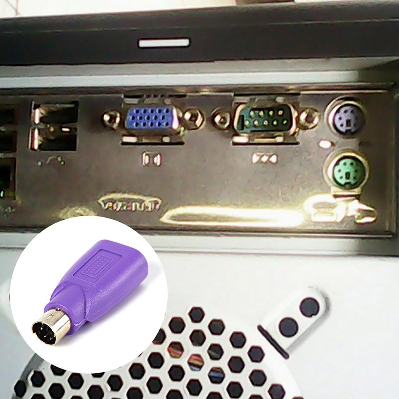 1Pc Usb Female To For Ps2 Ps/2 Male Adapter Converter Keyboard Mouse Mice For U-Gate Round Gate