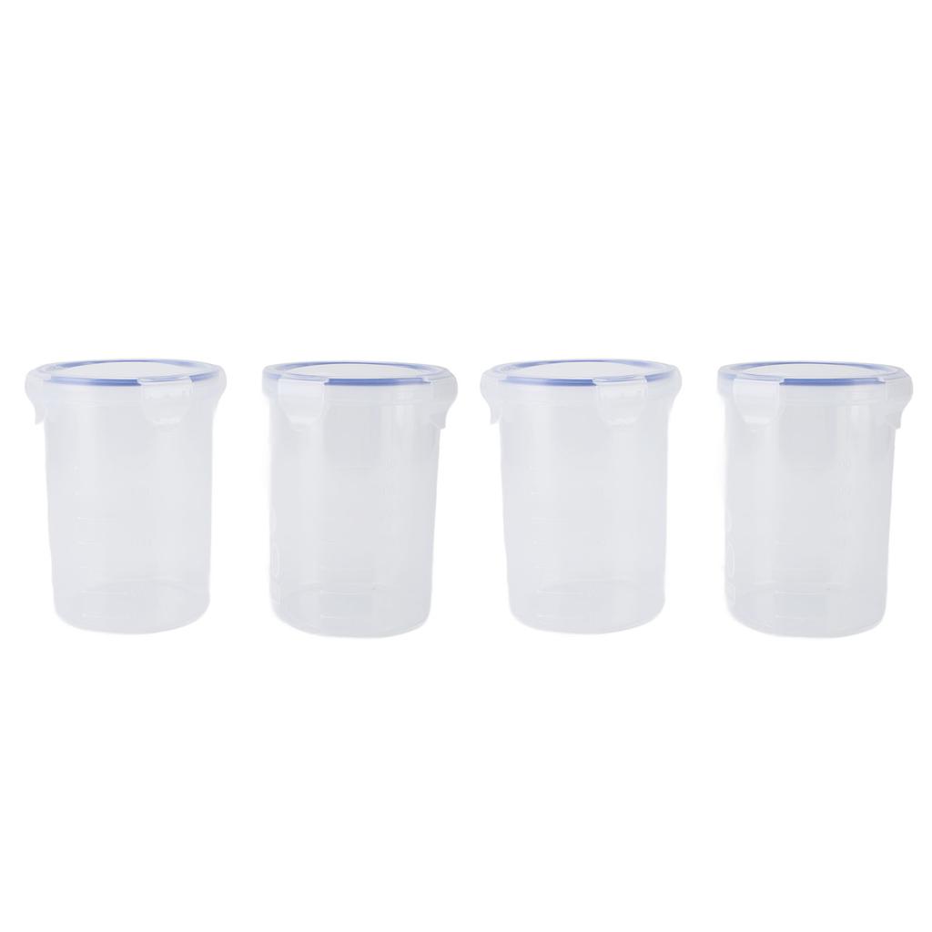 Paint Container Set 1000ml Airtight Transparent Paint Storage Cup with Mixing Ball Paint Brush for R