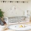 VidaXL Children's Bed Frames Drawers White 90x190 Cm Solid Pine Wood 834547
