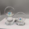 Transparent Lotus Flower Figurine Stable Base Clear Lotus Flower Collectible  Wedding Gifts