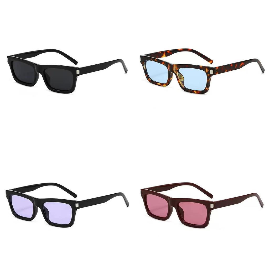 Square Vintage Sunglasses For Women With Uv400 Protection And Gray Lenses For Outdoor Fashion