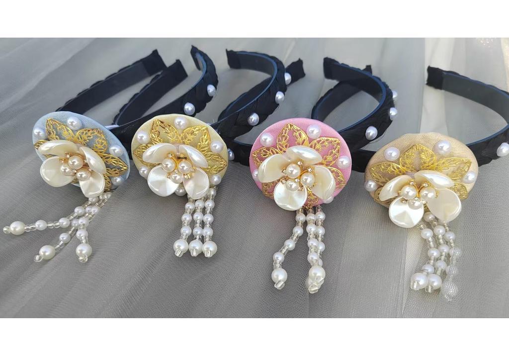 Yanji Princess Korean Ethnic Hair Accessories - Women's Hanbok Headdress & Hair Clips for Stage Performances