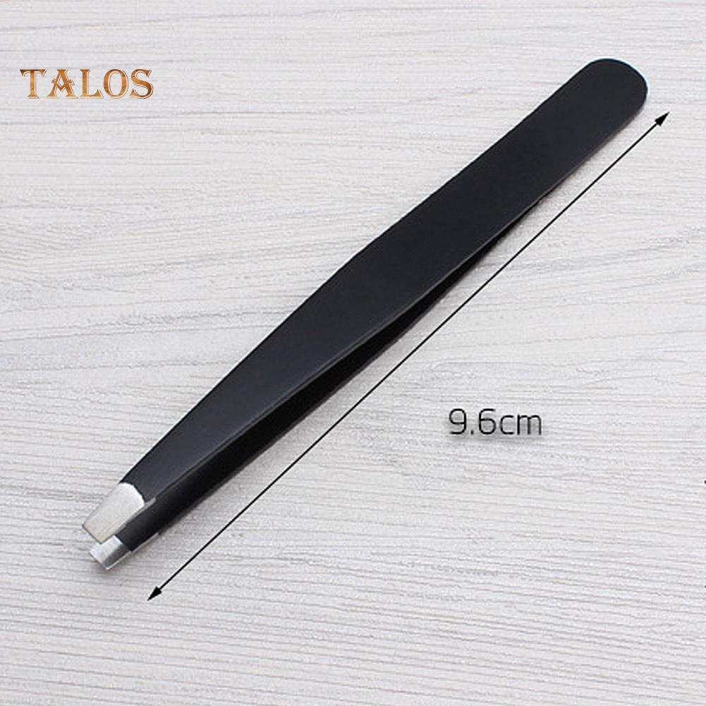 TBH 3Pcs Point Slant Flat Stainless Steel Eyebrow Tweezers Hair Removal Clips Set