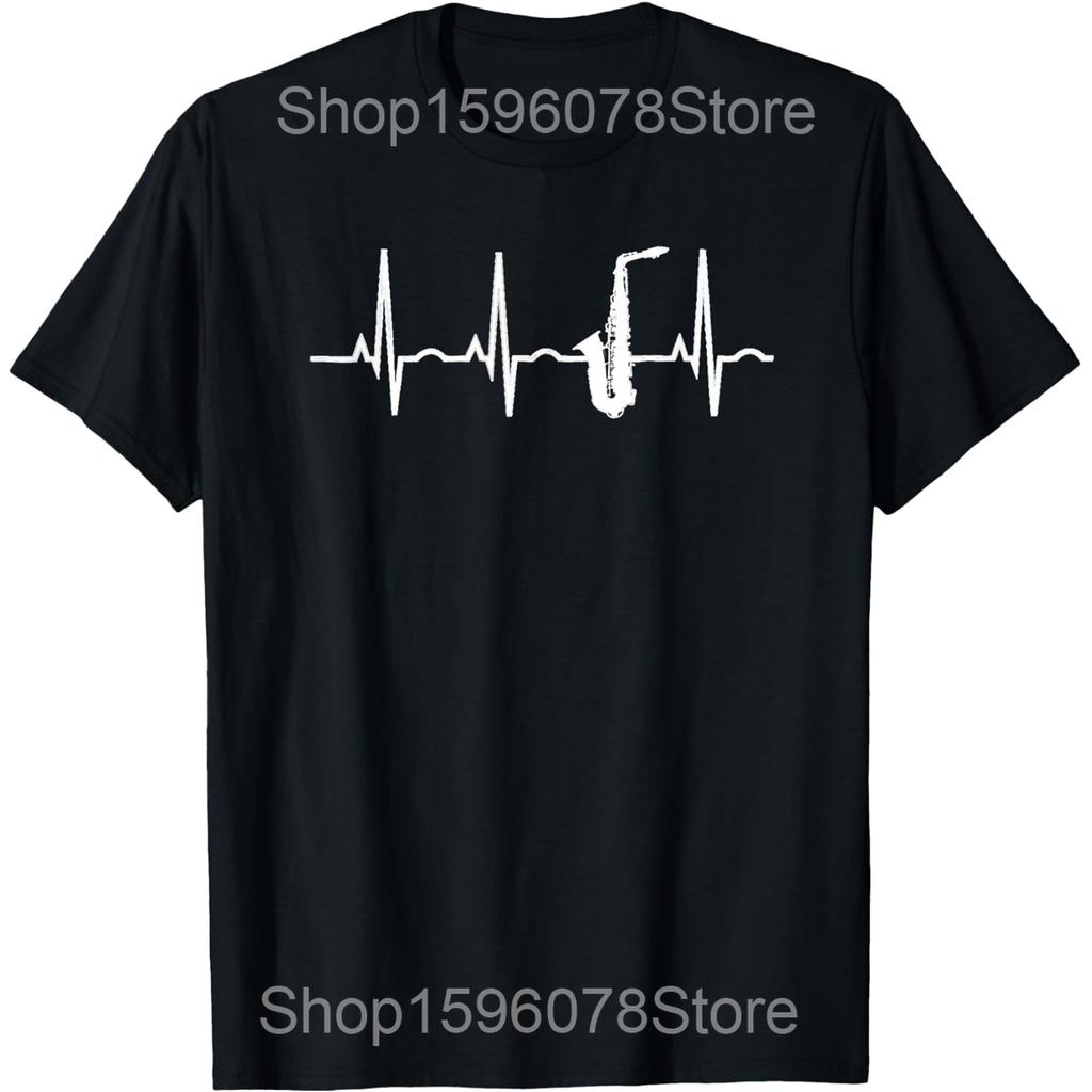 Sax Player Saxophonist Music Notes Jazz Music Saxophone T Shirts Men Cotton Humor Streetwear Tee Short Sleeve Unisex Clothing