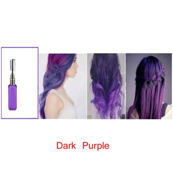 

15 мл временная нетоксичная цветная краска для волос унисекс косплей DIY салон тушь для волос темно-фиолетового