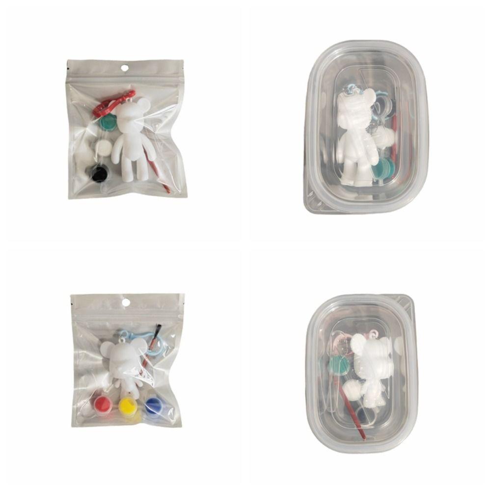 Fluid Trend Bear Fluid Bear Pendant Paint Material Pack Violent Bear Keychain Set  Small Gifts