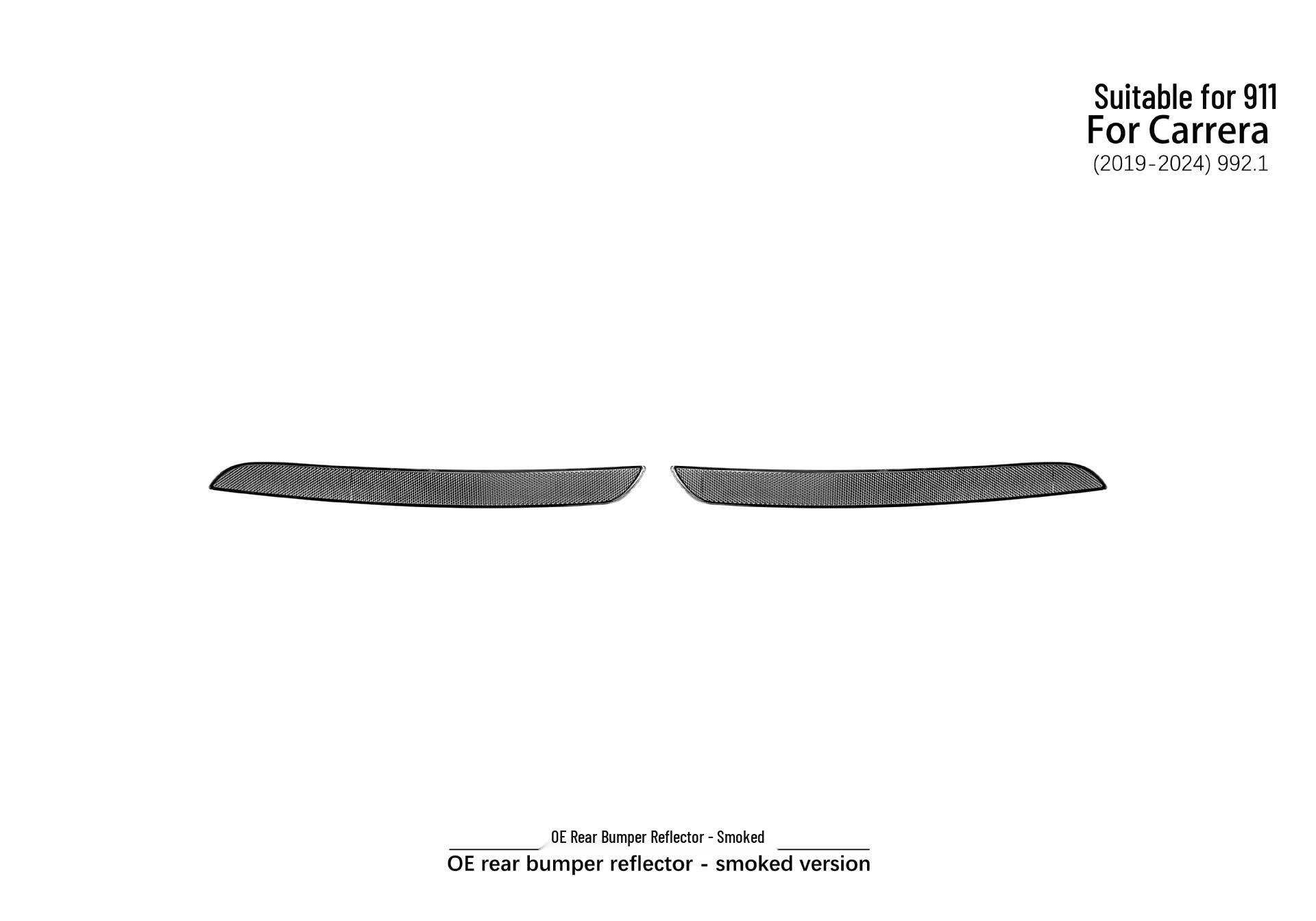 

Porsche 992 Rear Bumper Reflector (2019+, Smoked)