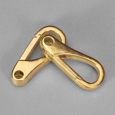 Spring Hook Key Chain, Outdoor Camping Backpack Buckle, Modern Simple Brass Hook Buckle