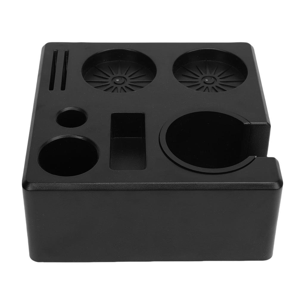 Coffee Tamping Station Organizer ABS Tamper Storage Holder Stand with Drawer for Portafilter Distributor Home Cafe