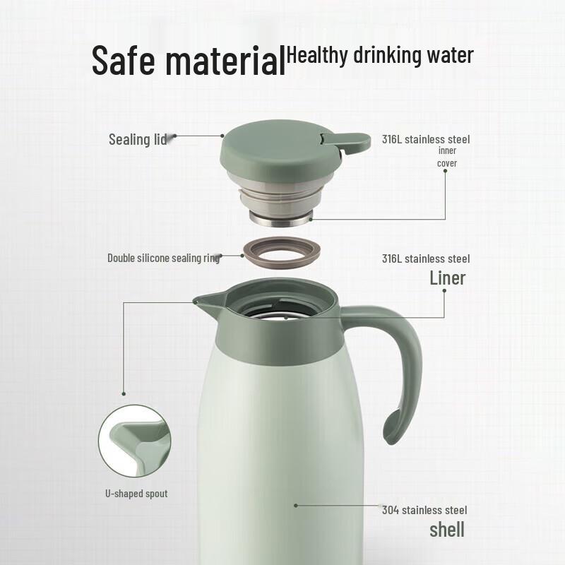 Supor 316L Stainless Steel Vacuum Thermos