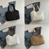 Fashionable Canvas Shoulder Bag With Large Capacity And Solid Color Design For Womens Everyday Wear