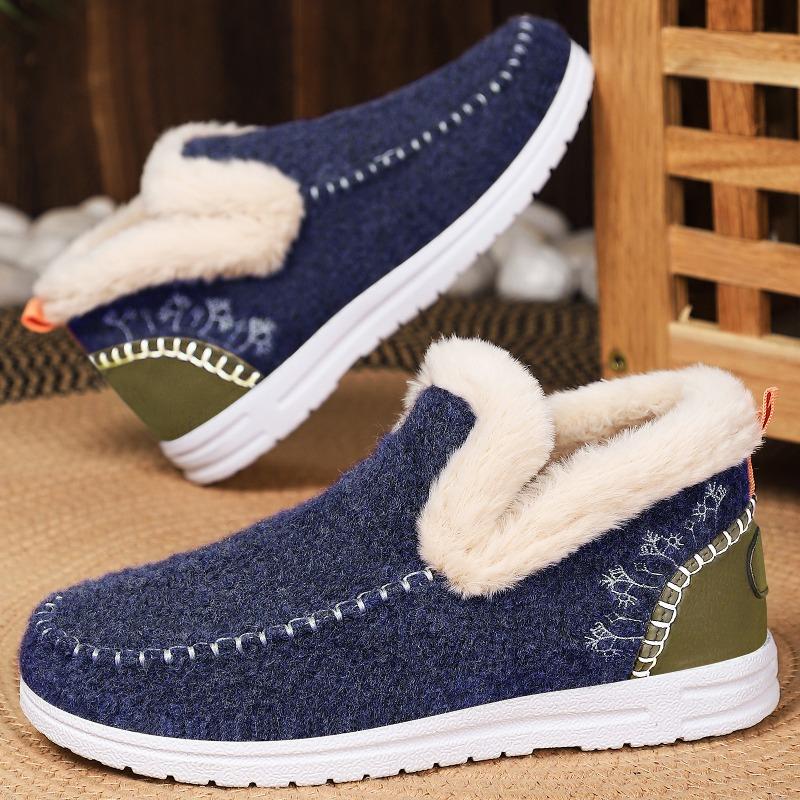 Cotton Boots Fleece and Thickened Cotton Shoes Women's Boots Warm Snow Boots Fashionable with One Step