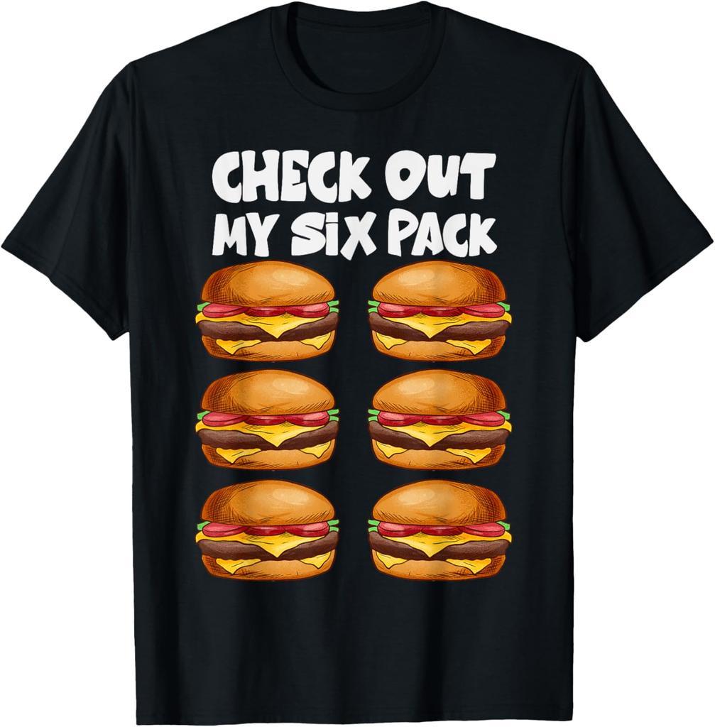 Check Out My Six Pack Donut  Funny Gym TShirt Cotton Printed Graphic Mens T Shirt Customizable Camiseta Hombre