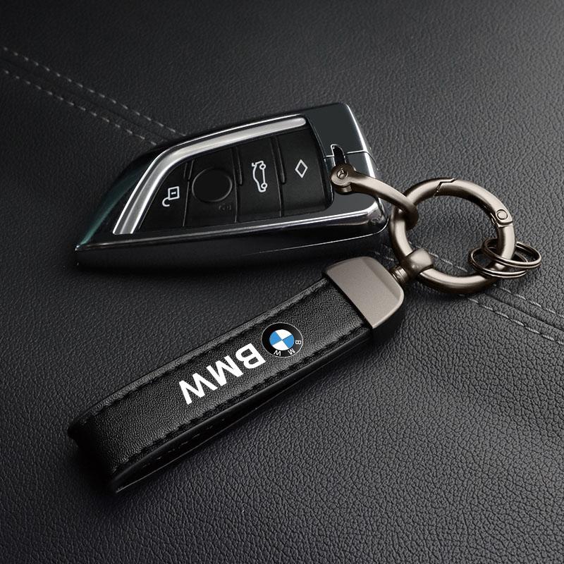 Chaveiro de Couro com Emblema de Carro Acessórios para Chave de Automóvel Para BMW G30 G32 G01 M3 M4 M5 G42 G30 G02 G05 G06 G07 G26 G23 G22 F40 F20 G08 X1