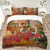 3pcs Scooby Doo's Merry Christmas Adventure Printed Quilt Set - Includes 1 Quilt Cover and 2 Pillowcases, Machine Washable - Suitable for All Sea
