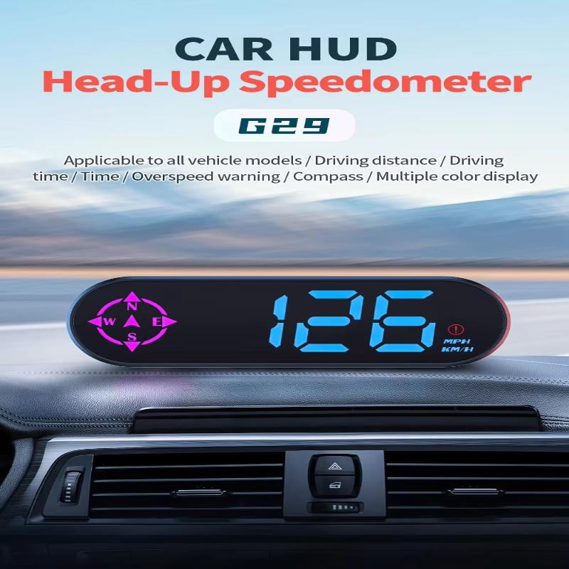 G29 GPS Head Up Display Real Time Speed Warning Compass Function Portable Auto Accessory for Travel Drivers