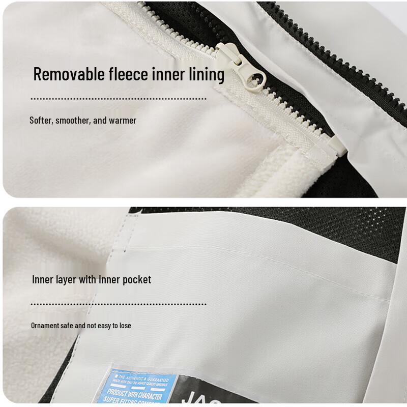 JEEP Unisex 3-in-1 Outdoor Windproof Waterproof Jacket
