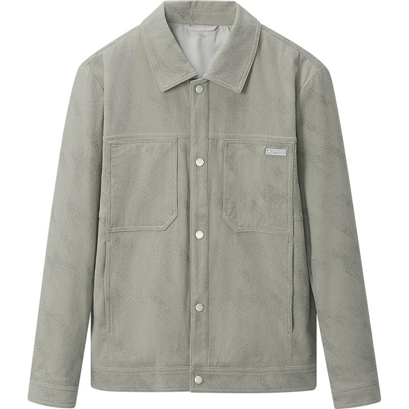 HLA Men's Autumn Corduroy Turn-down Collar Jacket