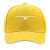 Plane Aviation  Inspired Line Art Hip Hop hat Fashion Outdoor Sports Sandwich Baseball Cap