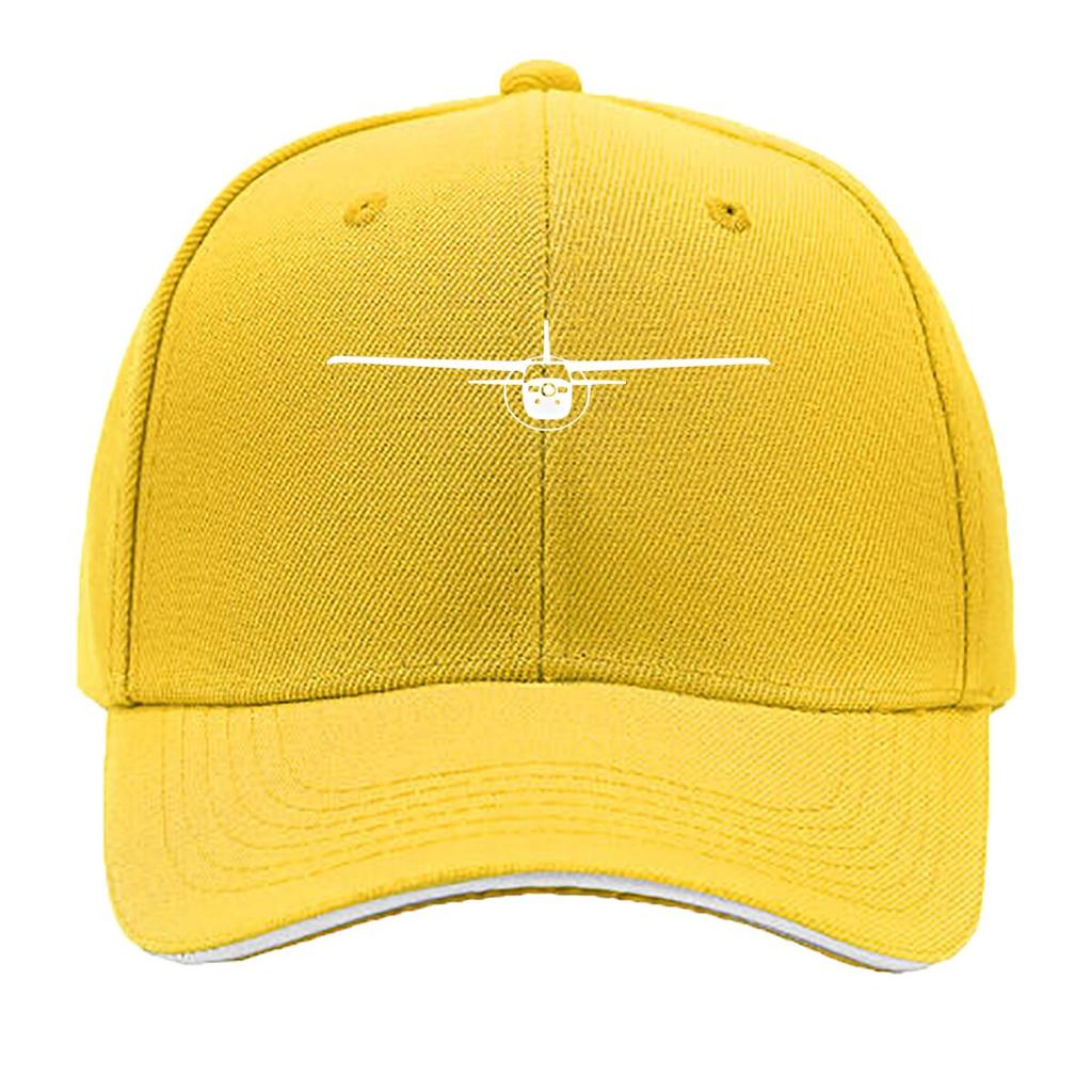 Plane Aviation  Inspired Line Art Hip Hop hat Fashion Outdoor Sports Sandwich Baseball Cap