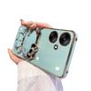 Redmi 11C Mobile Phone Case Electroplated KT Cat Bracket Makeup Mirror Redmi 11C Silicone Soft Case Protective Case