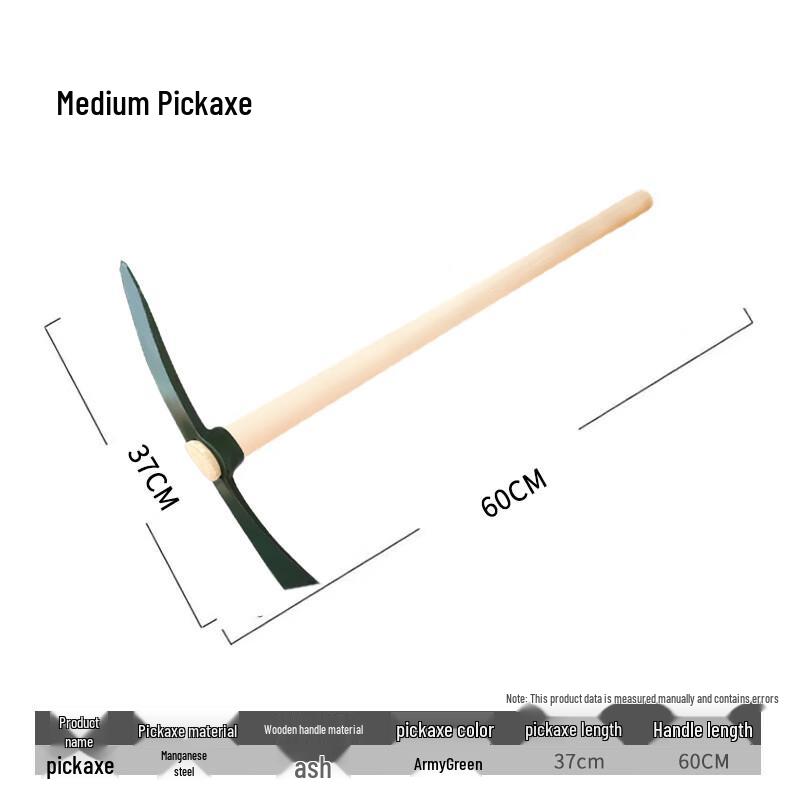 Huahengzhen Heavy-Duty Outdoor Manganese Steel Pickaxe